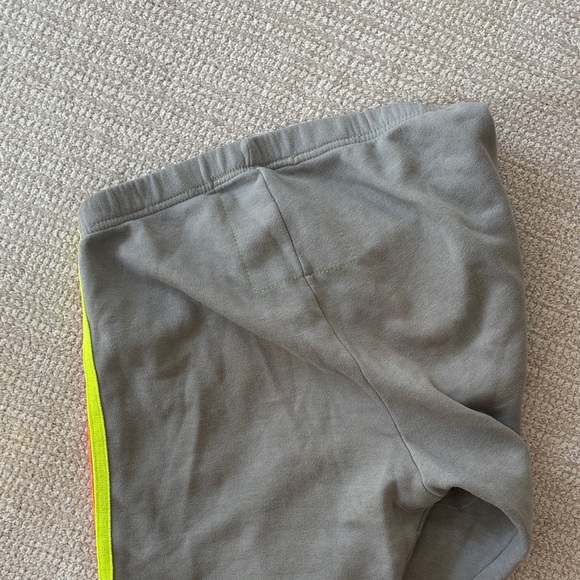 Aviator Nation Gray Track Pants with Red and Yellow Stripes - Picture 3 of 4